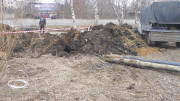 ГНБ прокол, Саранск, Александровское шоссе, затягивание футляров в расширенную скважину