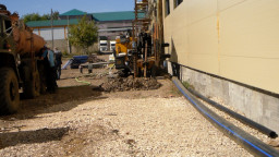 ГНБ прокол, г. Саранск, заводская территория, бурение пилотной скважины