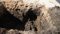 ГНБ прокол, г. Саранск, заводская территория, бурение пилотной скважины, приямок